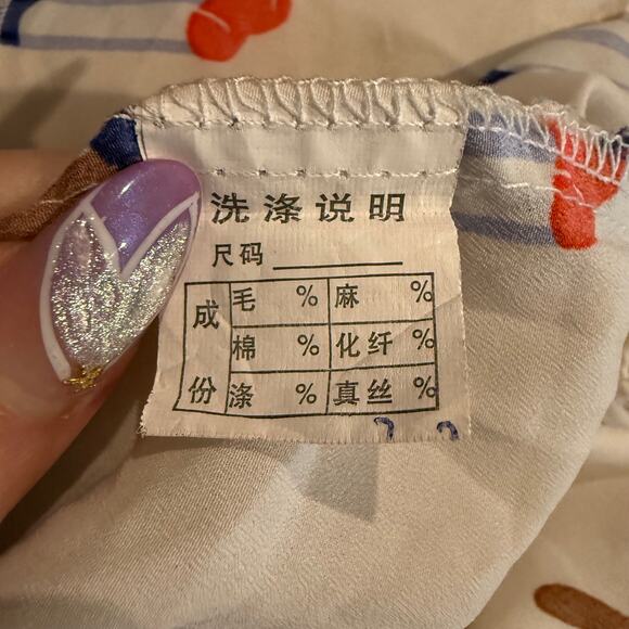 Vintage Mary Quant Popsicle July 4th Tiered Top Size Small - Picture 10 of 10